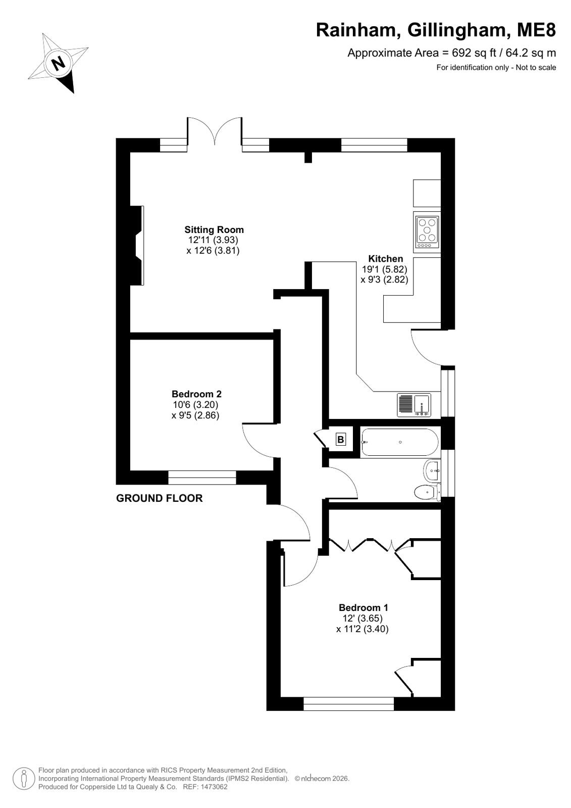 16, Childscroft Road, Gillingham floorplan