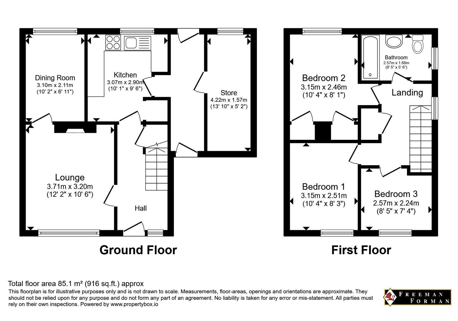 5, Pont Close, Heathfield floorplan