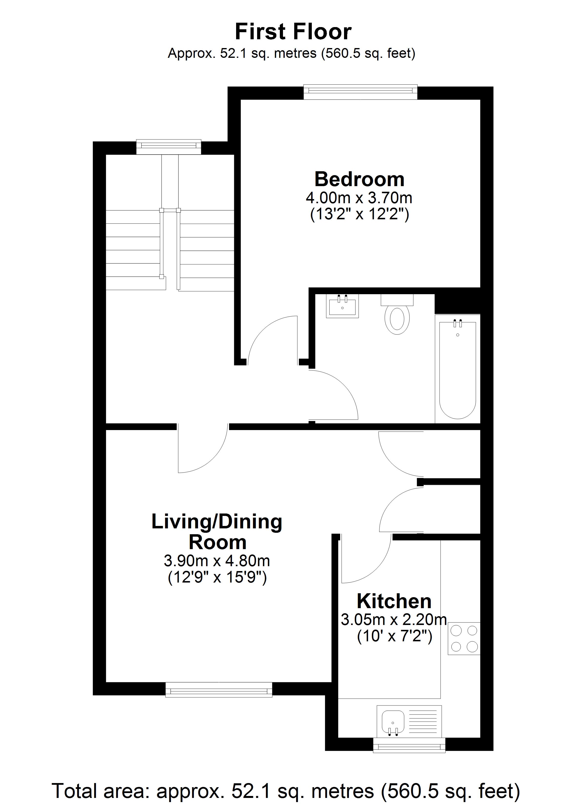 2 Highclere Court,, Holly Avenue, Addlestone floorplan