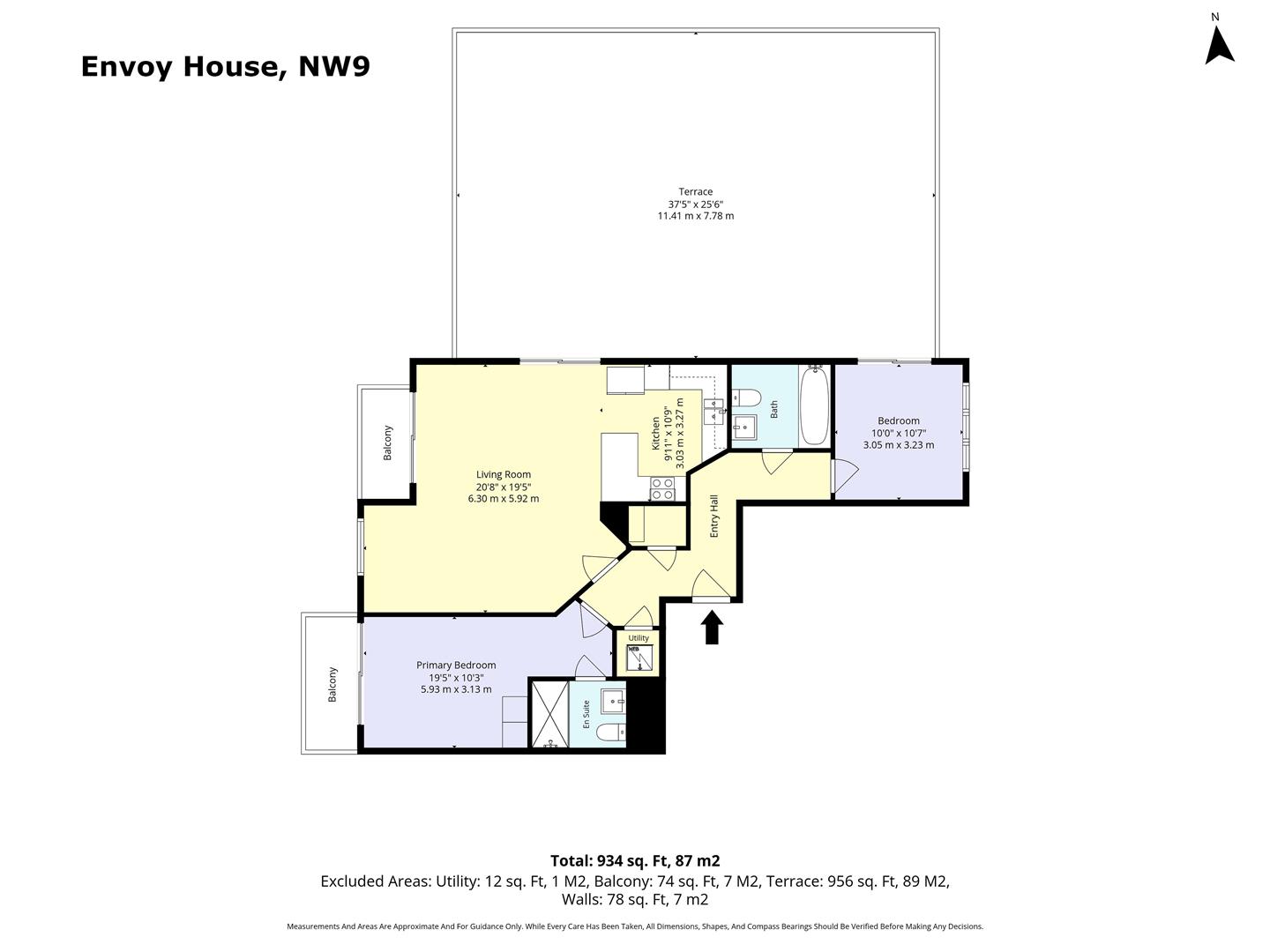 Flat 34, Envoy House, 2 East Drive, London floorplan