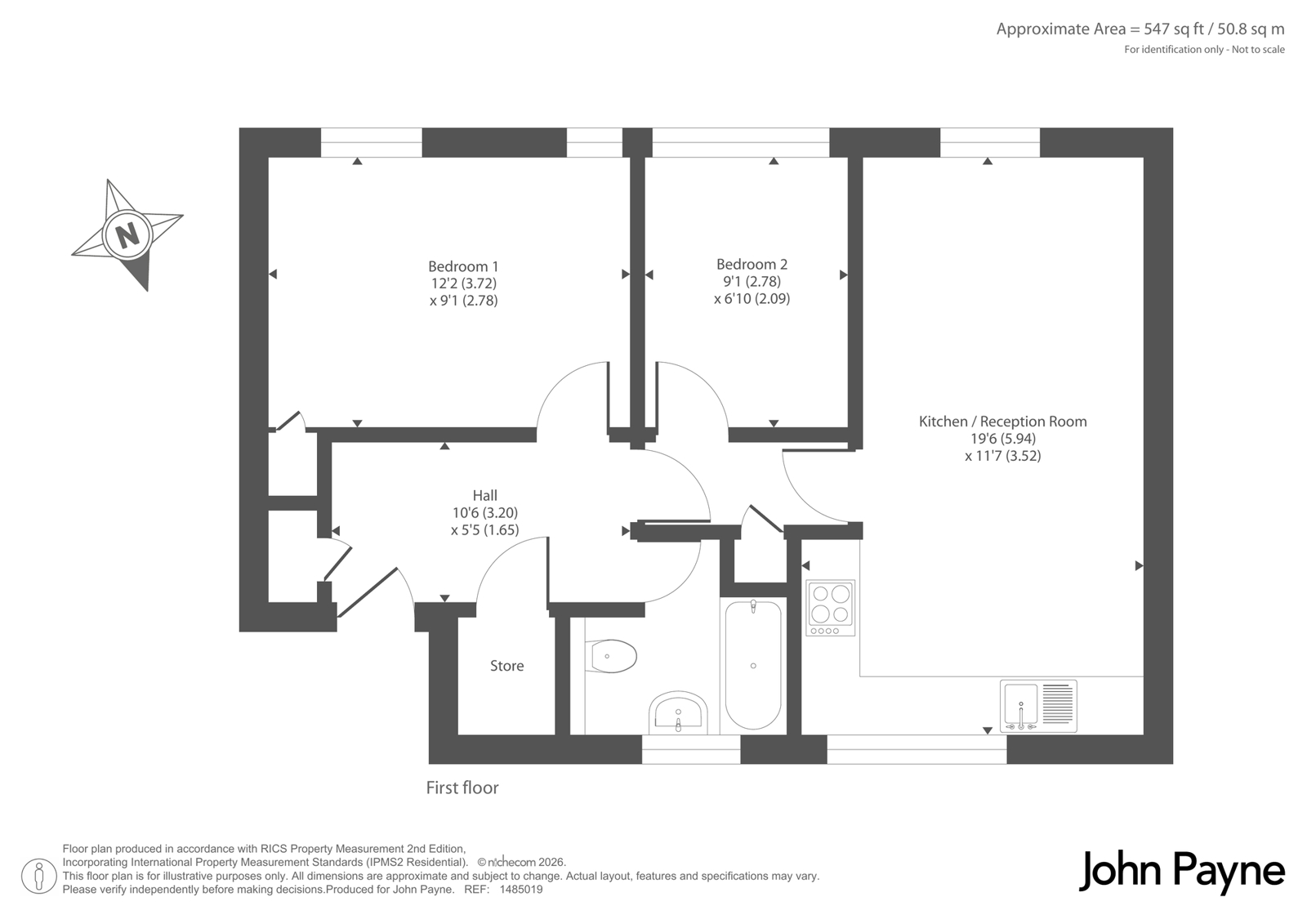 129A, Casterbridge Road, London floorplan