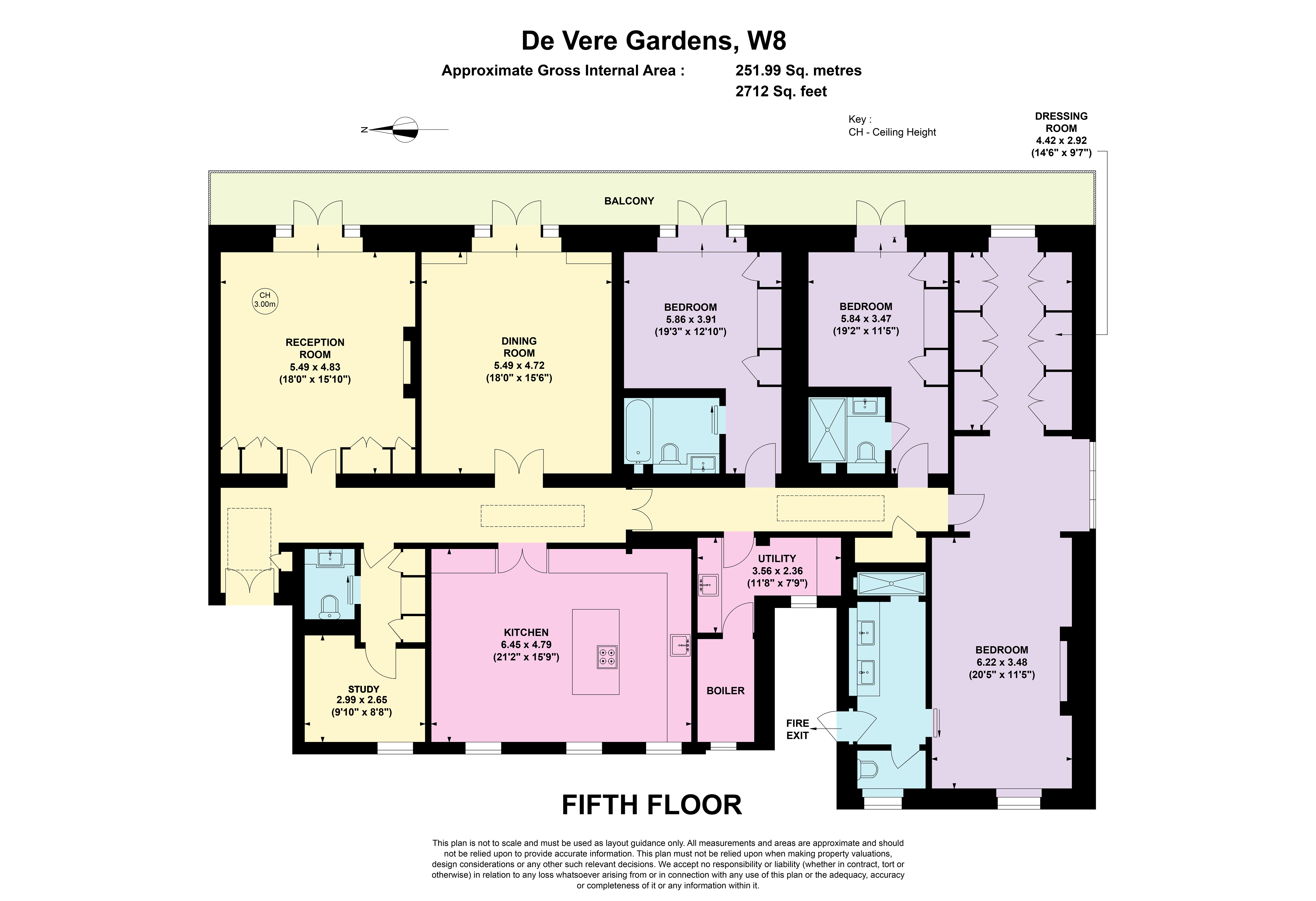 17, De Vere Gardens, London floorplan