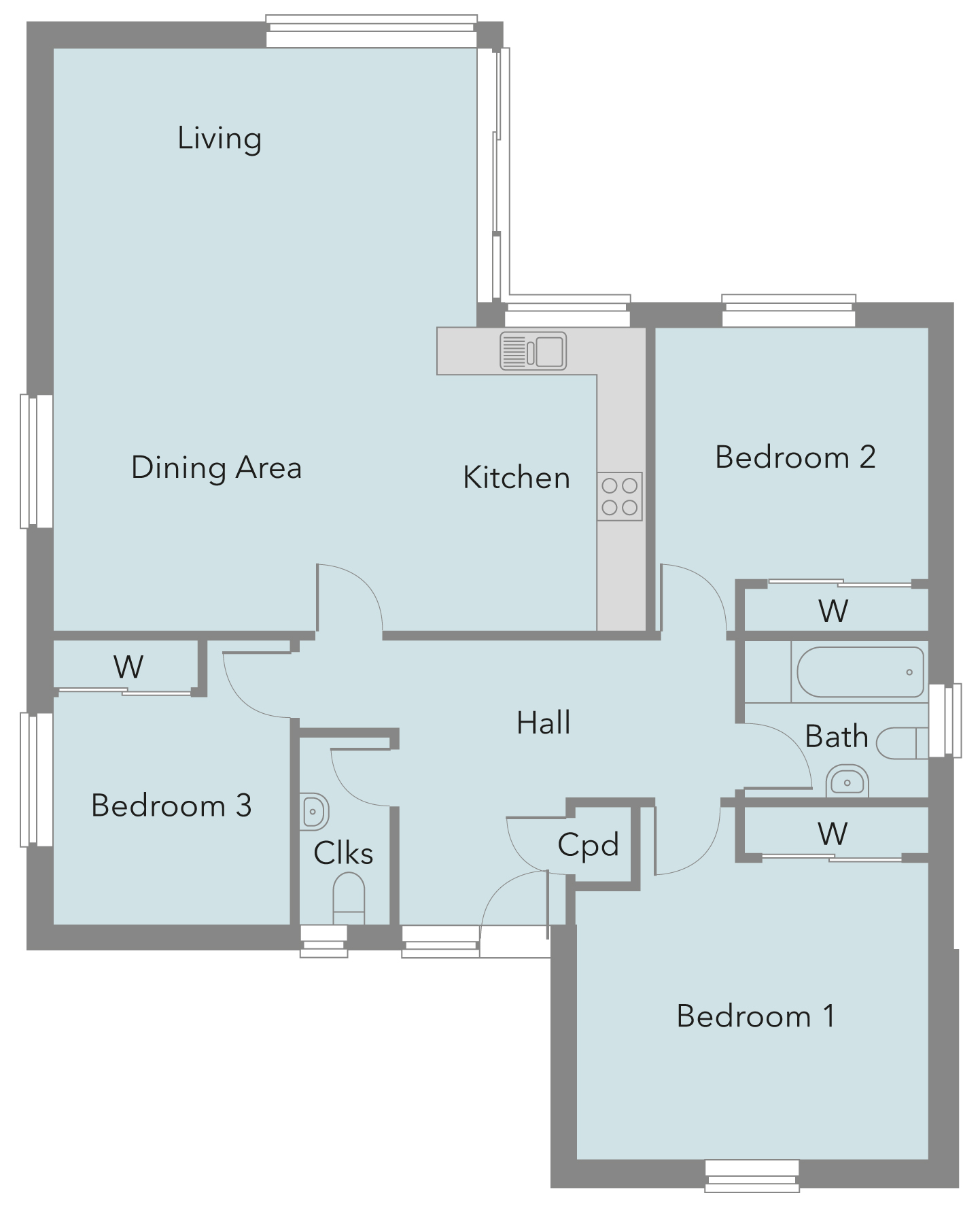 Silfield Road, Wymondham NR18, 3 bedroom detached bungalow for sale