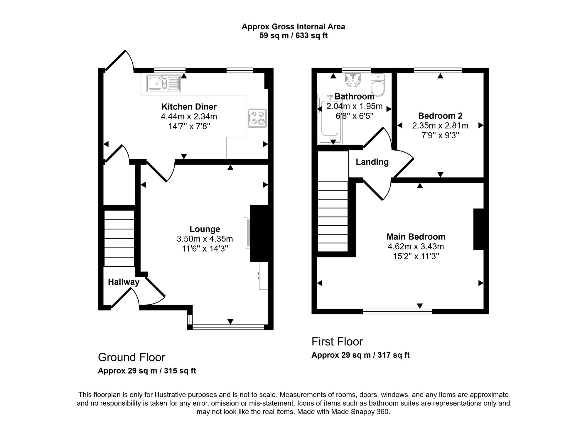 15 Old Lane, Wigan floorplan