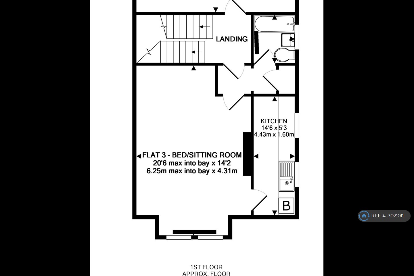 Flat, Osborne Road, Manchester floorplan