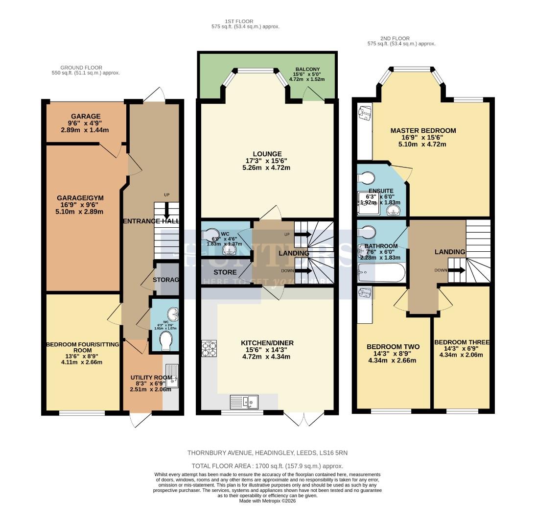 33, Thornbury Avenue, Leeds floorplan
