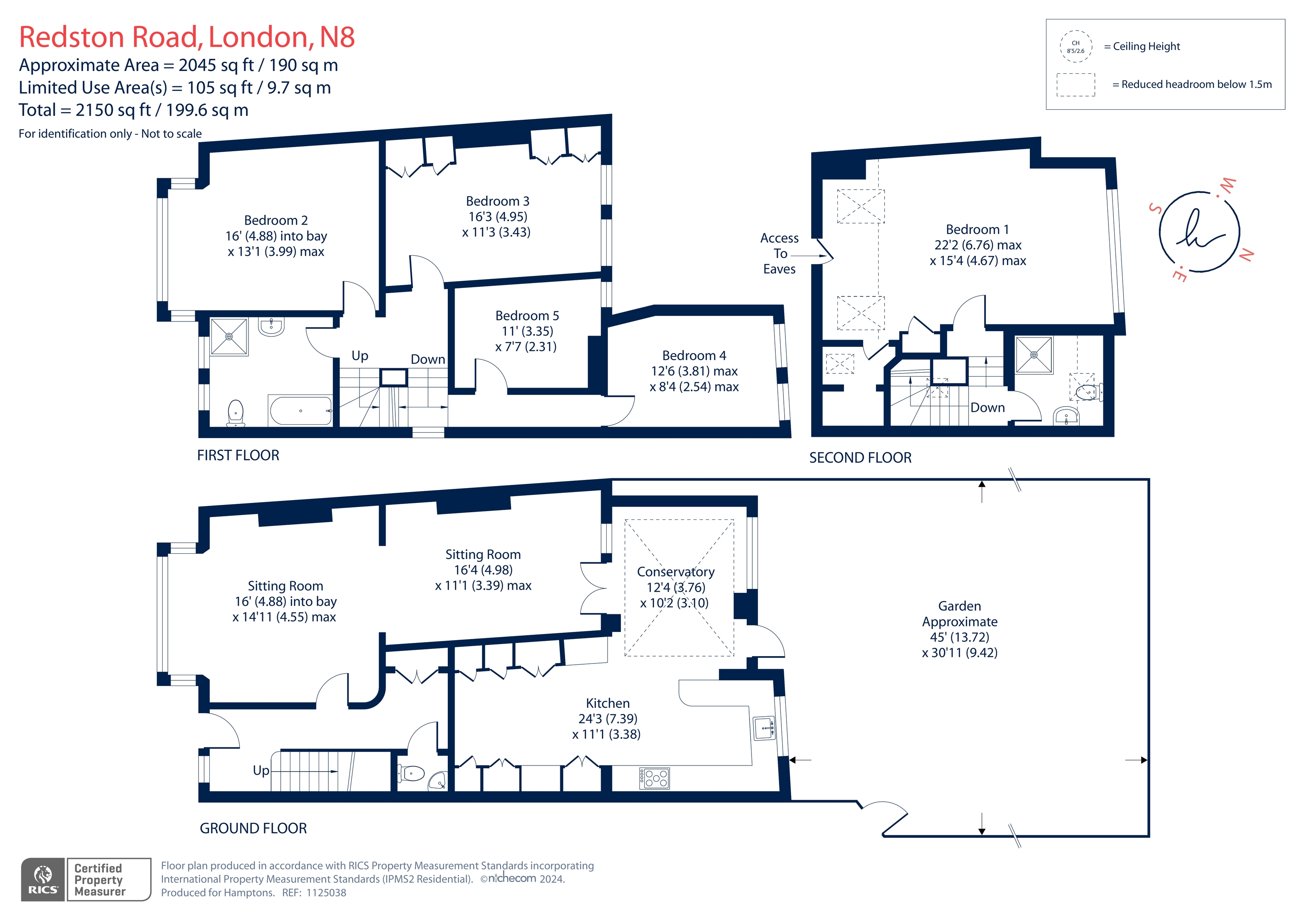 69, Redston Road, London floorplan