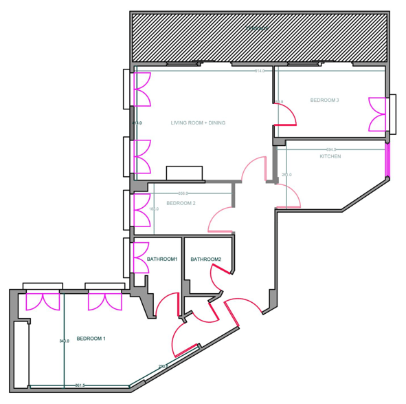 Flat 184, Dorset House, Gloucester Place, London floorplan