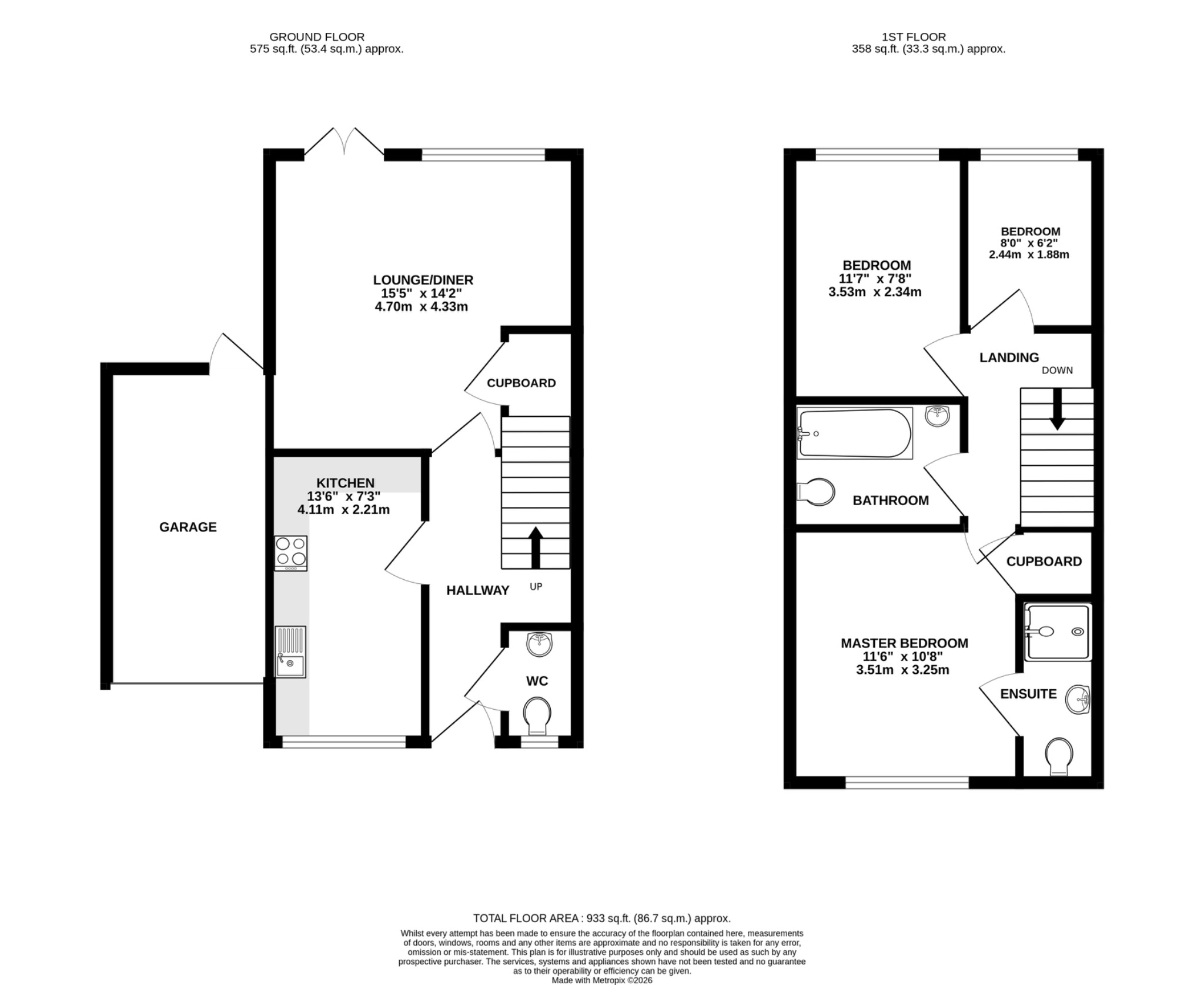 23 Knebworth Gate, Stevenage, Hertfordshire floorplan