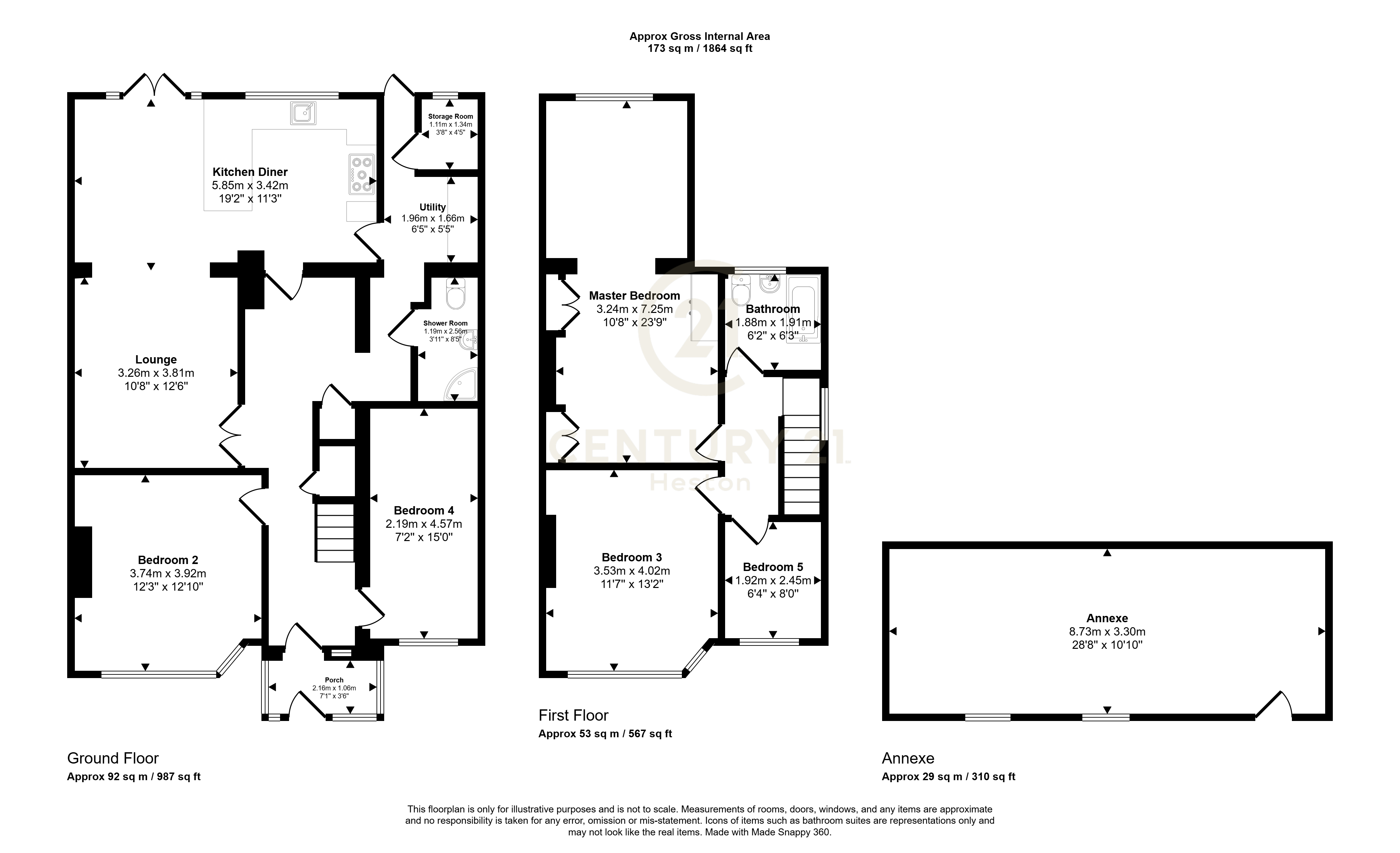 10, Dorset Avenue, SOUTHALL floorplan