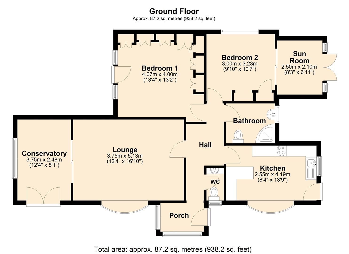 3, Pinfold, South Cave floorplan