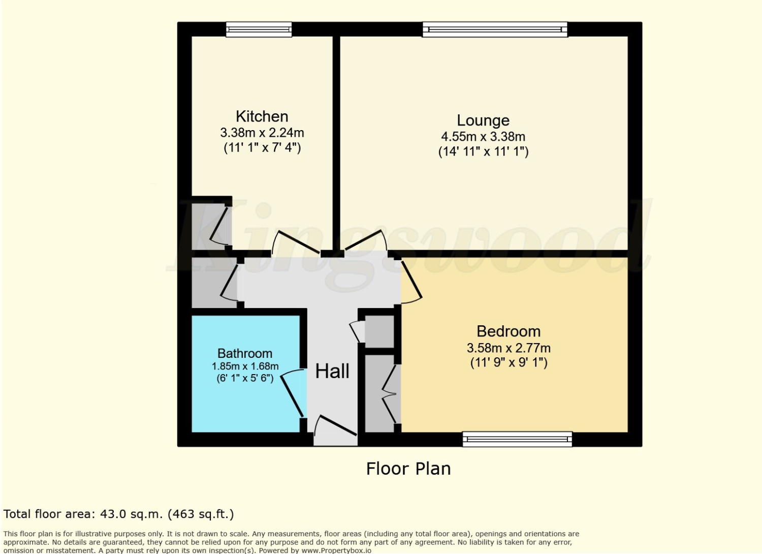Flat 6, Spencers Court, 59 Lemon Grove, Bordon floorplan