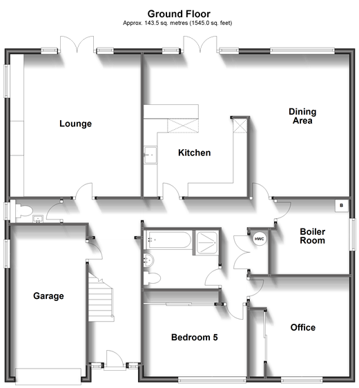 Wandleys Lane, Walberton, Arundel, West Sussex BN18, 5 bedroom detached