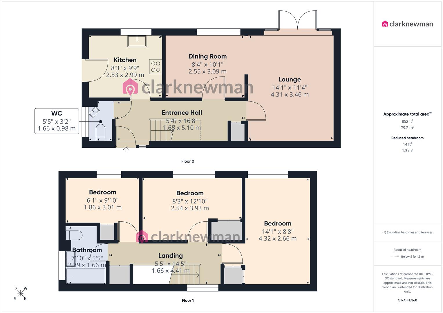 344, Long Banks, Harlow floorplan