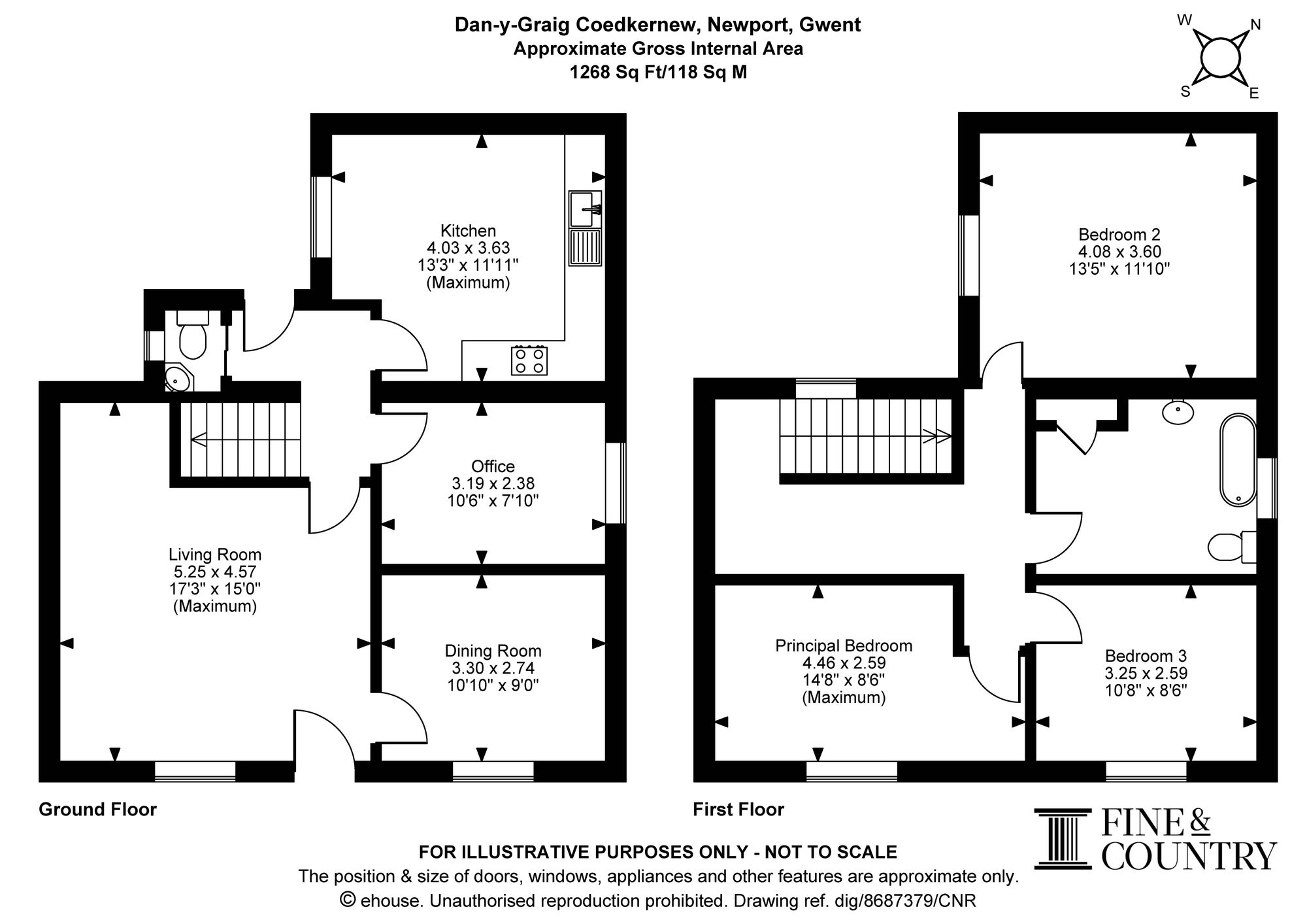 Dan-y-Graig Cottage, Newport floorplan