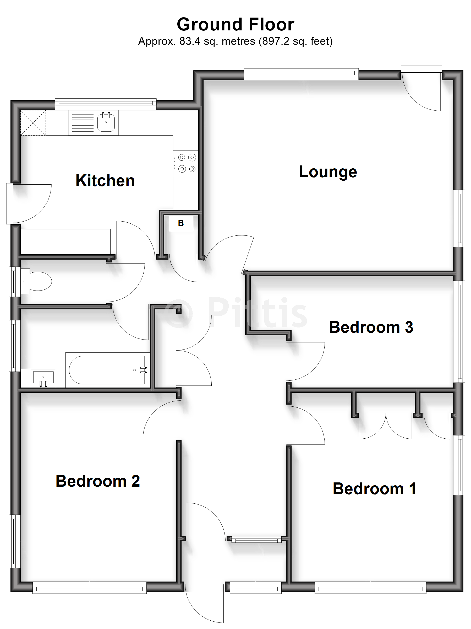 9, Clarendon Close, Brading floorplan