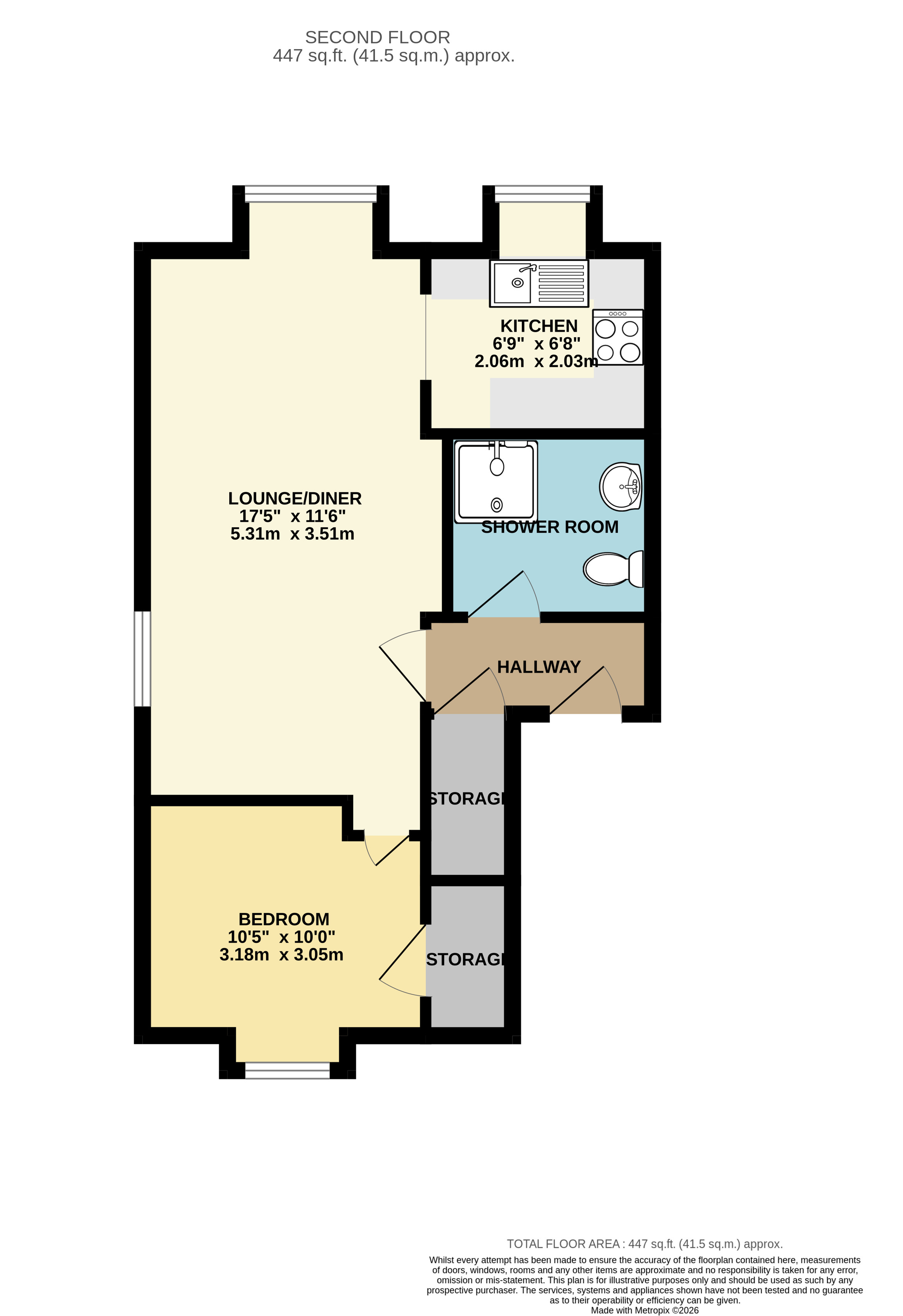 12 Bishops Court, Blandford Close, Romford floorplan