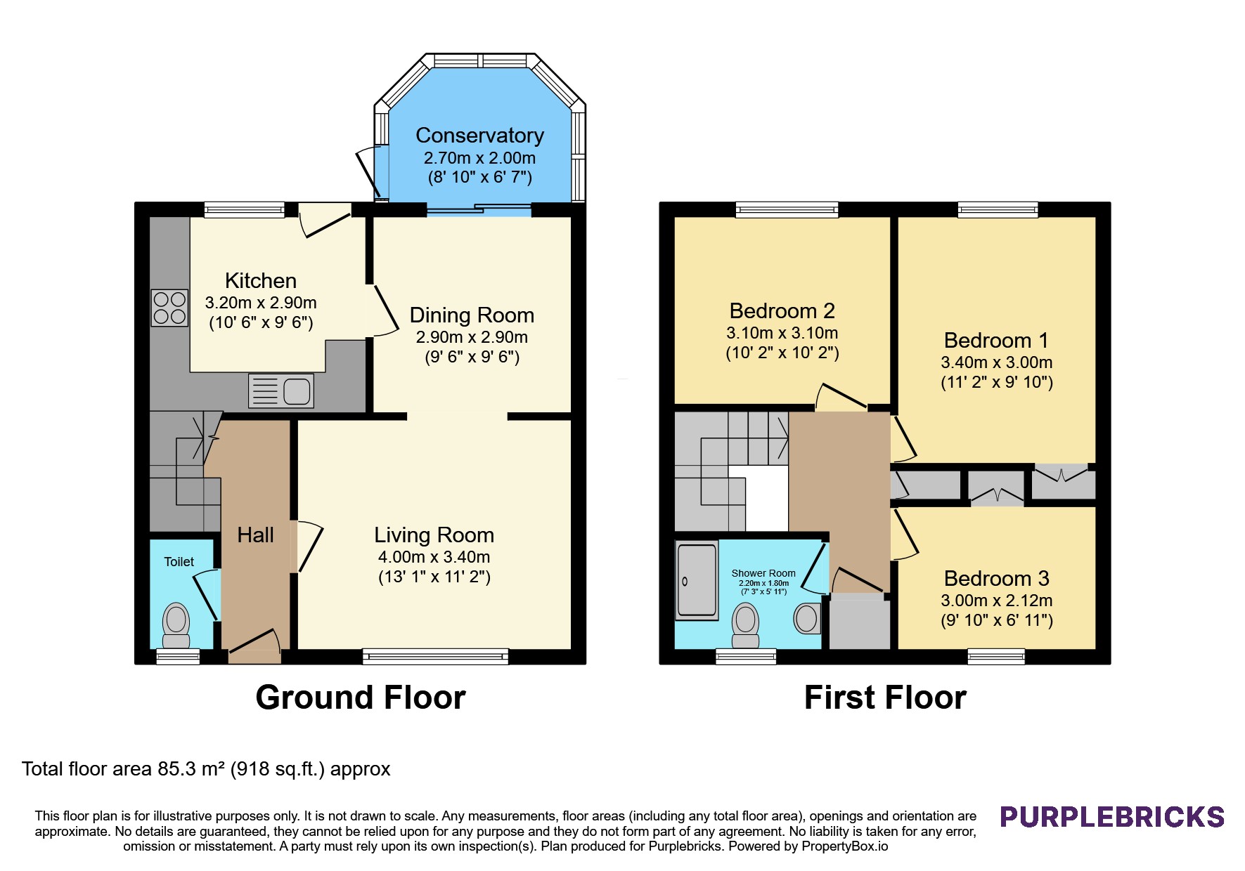 10, Medway Close, Peterlee floorplan