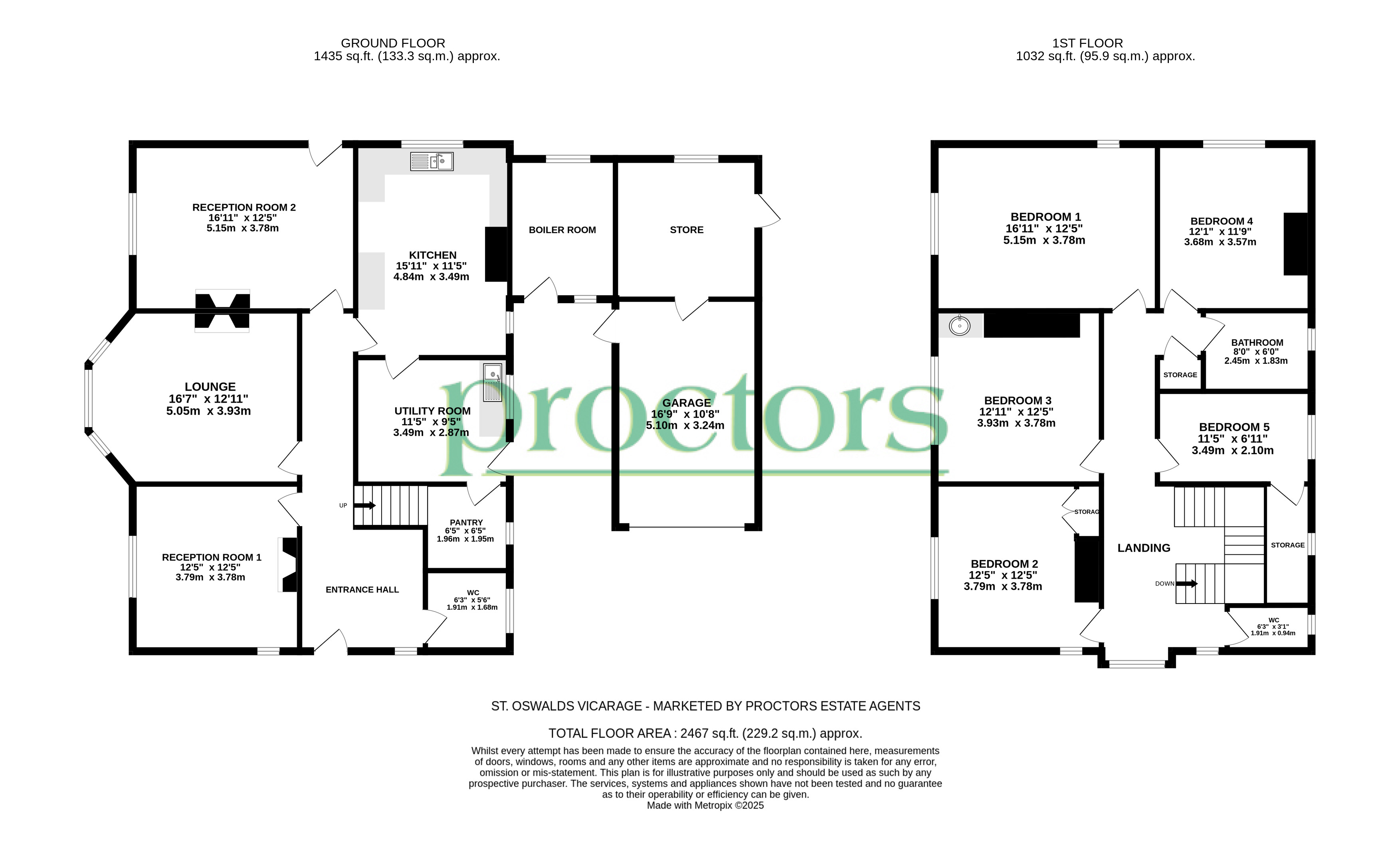 St Oswalds Vicarage, Bank Lane, Blackburn floorplan