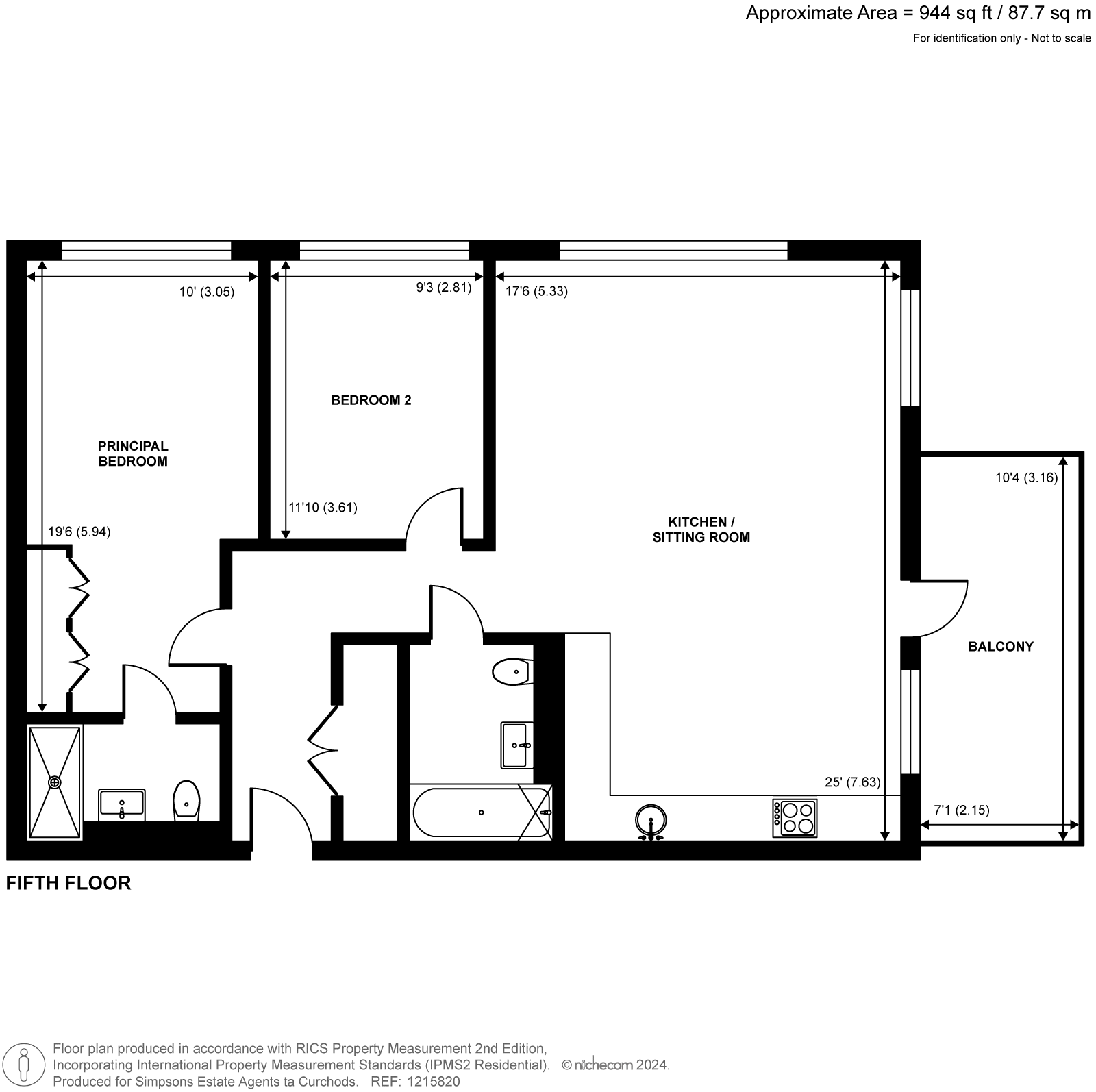 49 Tryon House, 5, Brook Street, Kingston Upon Thames floorplan