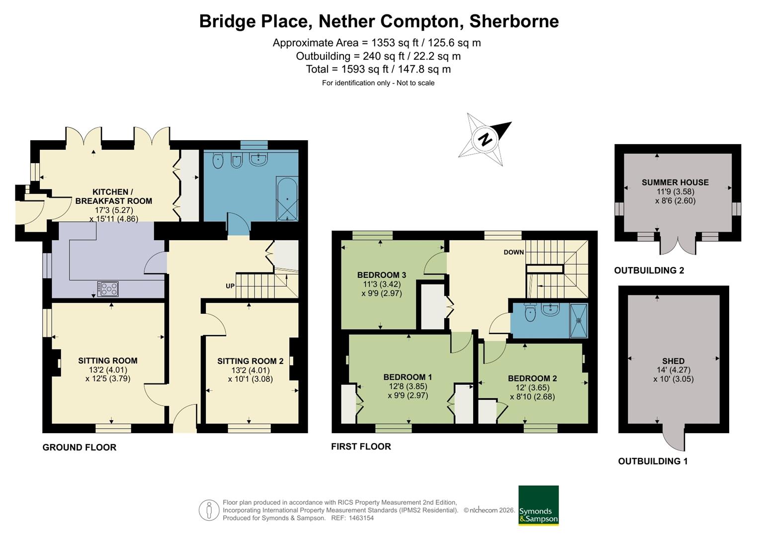 Brooklands, 7 Bridge Place, Sherborne floorplan