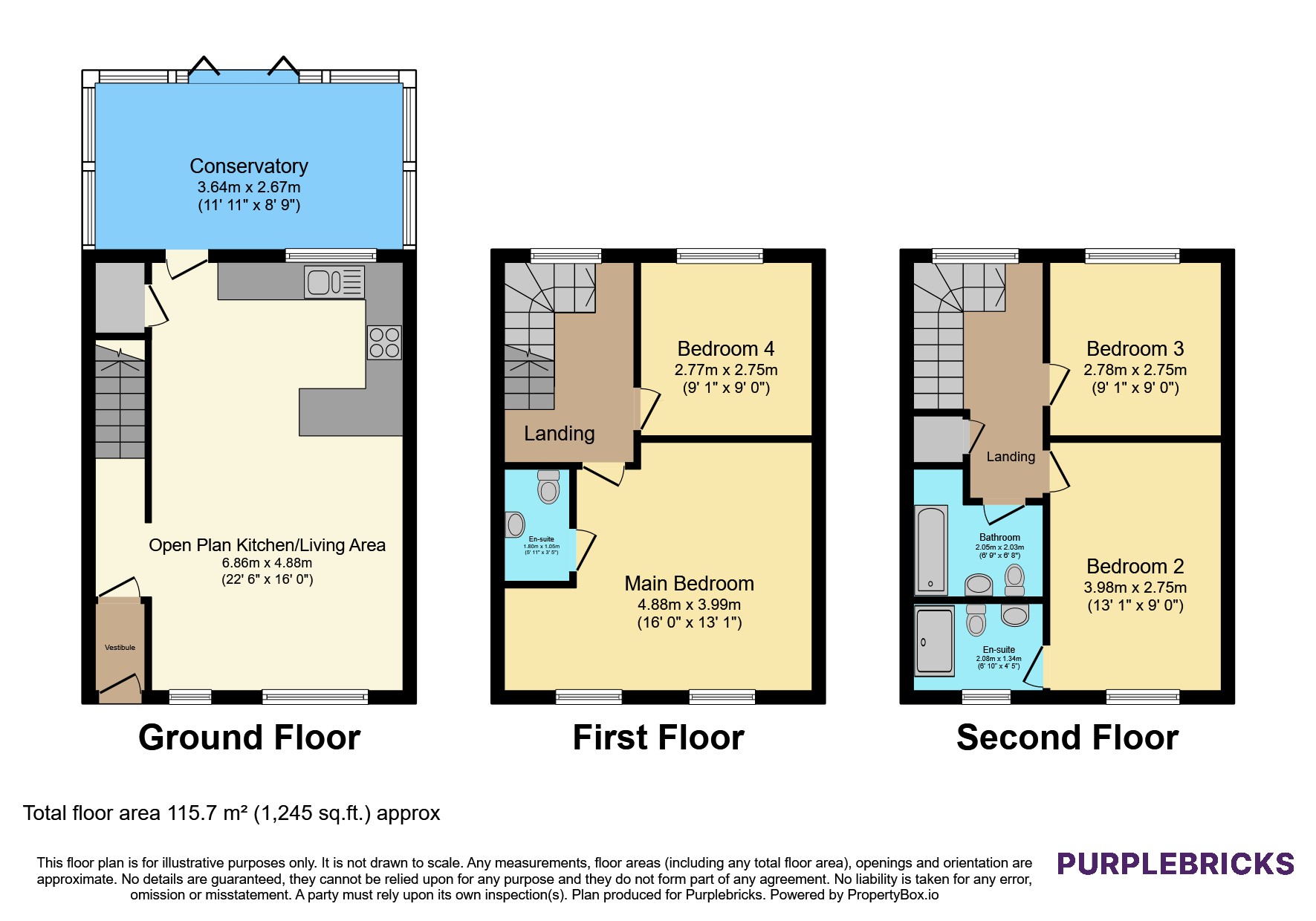 21, Rosefinch Way, Blackpool floorplan