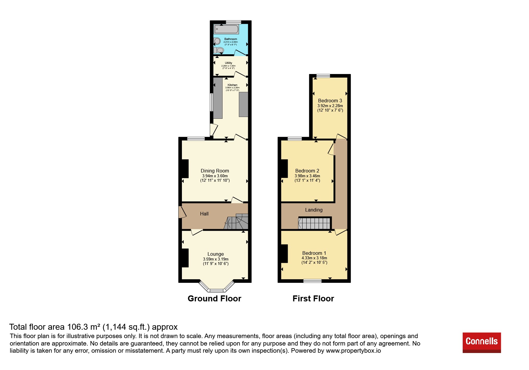 53, Stephen Street, Rugby floorplan