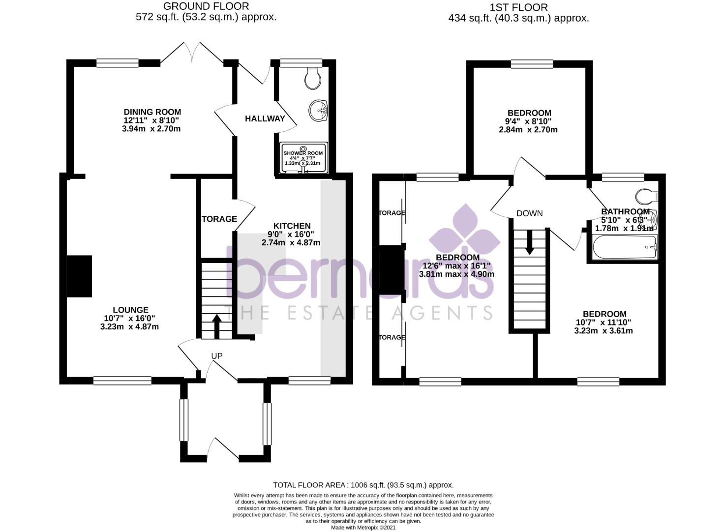 Morley Crescent, Cowplain, Waterlooville PO8, 3 bedroom terraced house