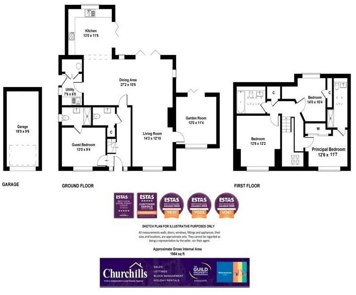 Pippin Cottage, Mitchell Lane, York floorplan