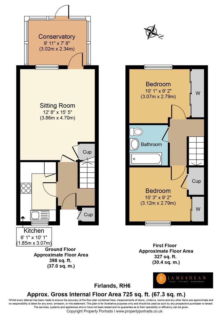 9, Firlands, Horley floorplan