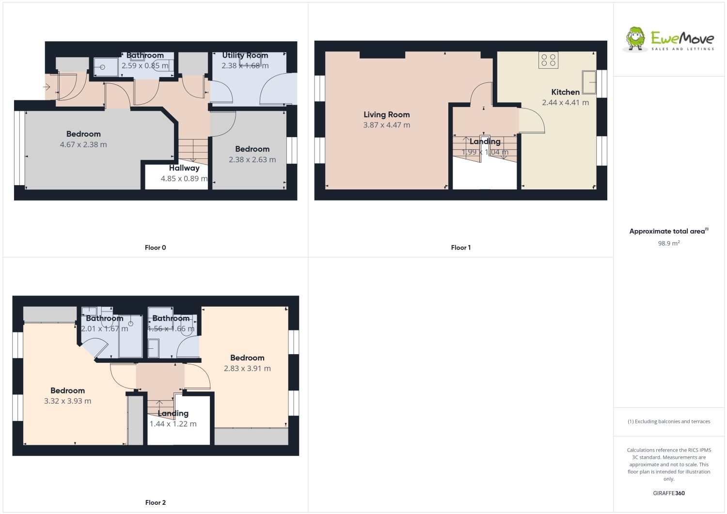 8, Newbold Close, Dukinfield floorplan