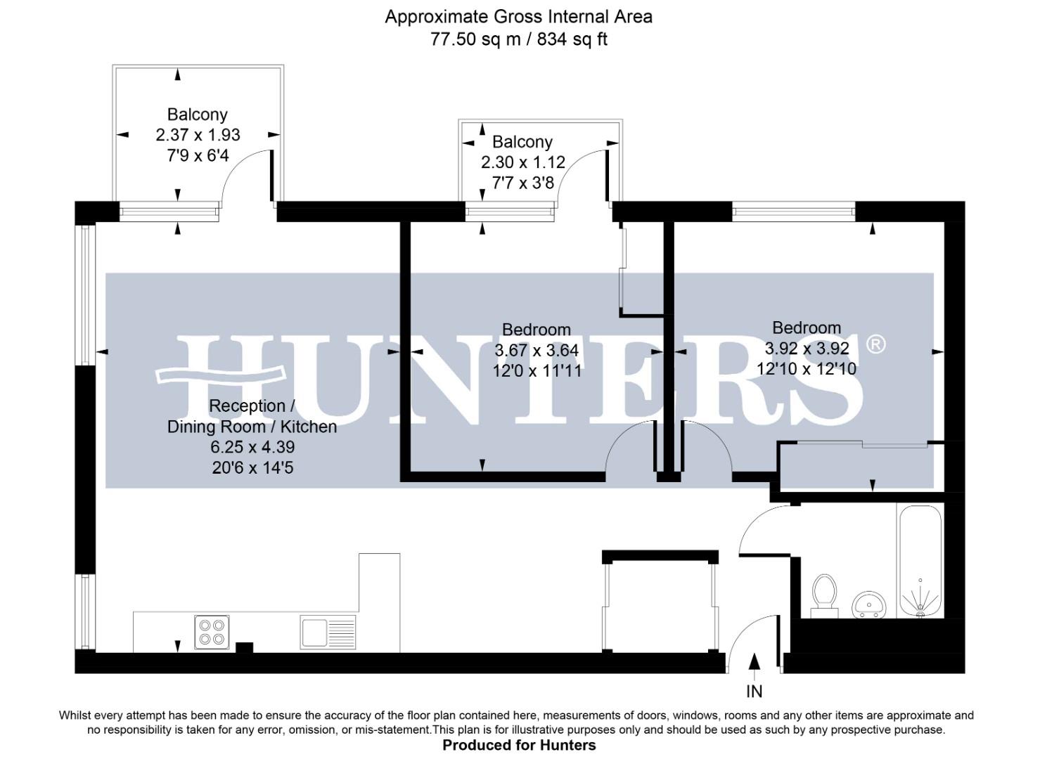 Flat 30 Boiler House, 2 Material Walk, Hayes floorplan