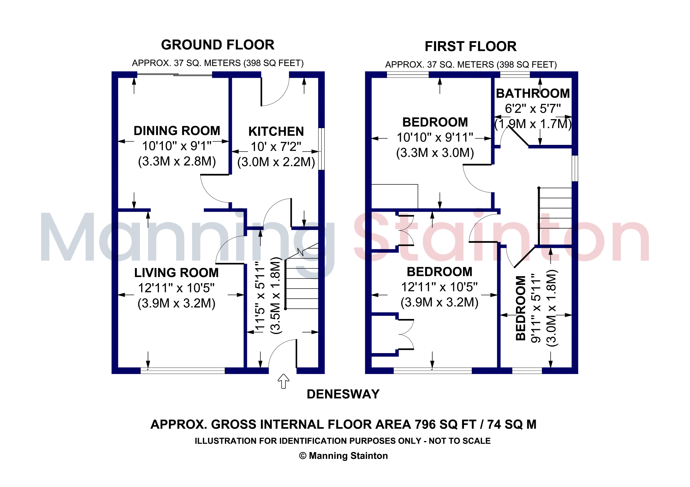17, Denesway, Leeds floorplan
