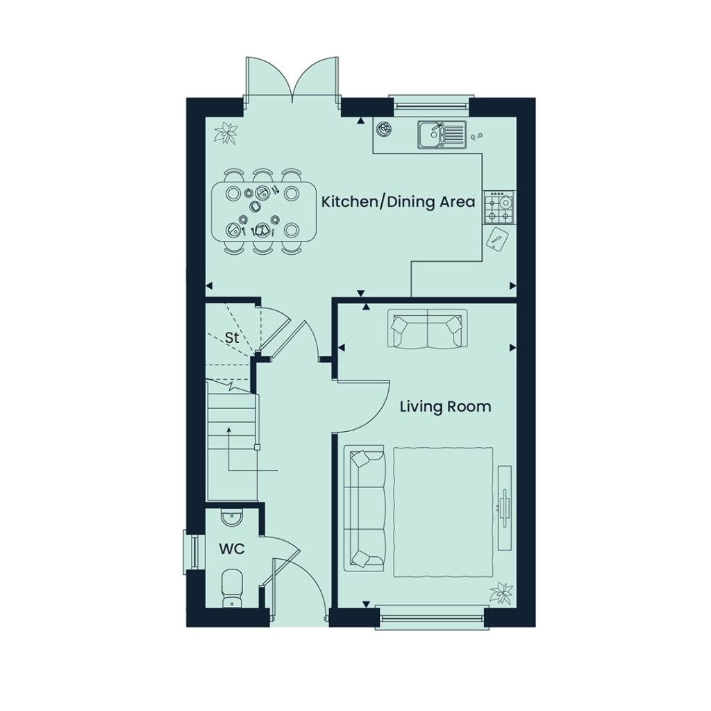 122, Exeter Road, South Molton floorplan