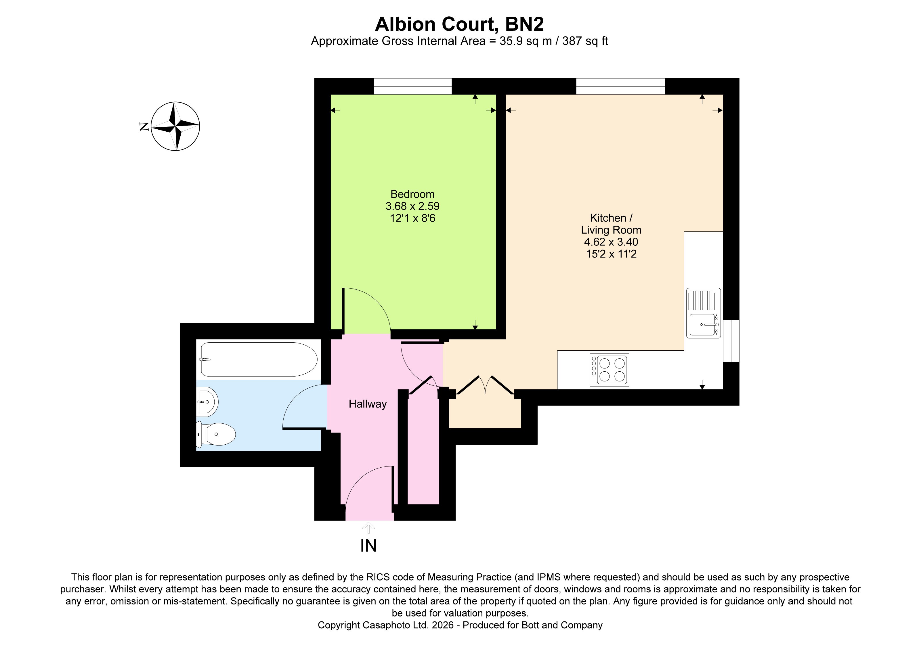 14 Albion Court, 44-47, George Street, Brighton floorplan