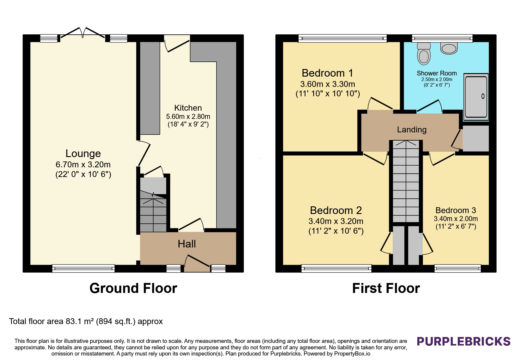 42, Helston Road, Leeds floorplan