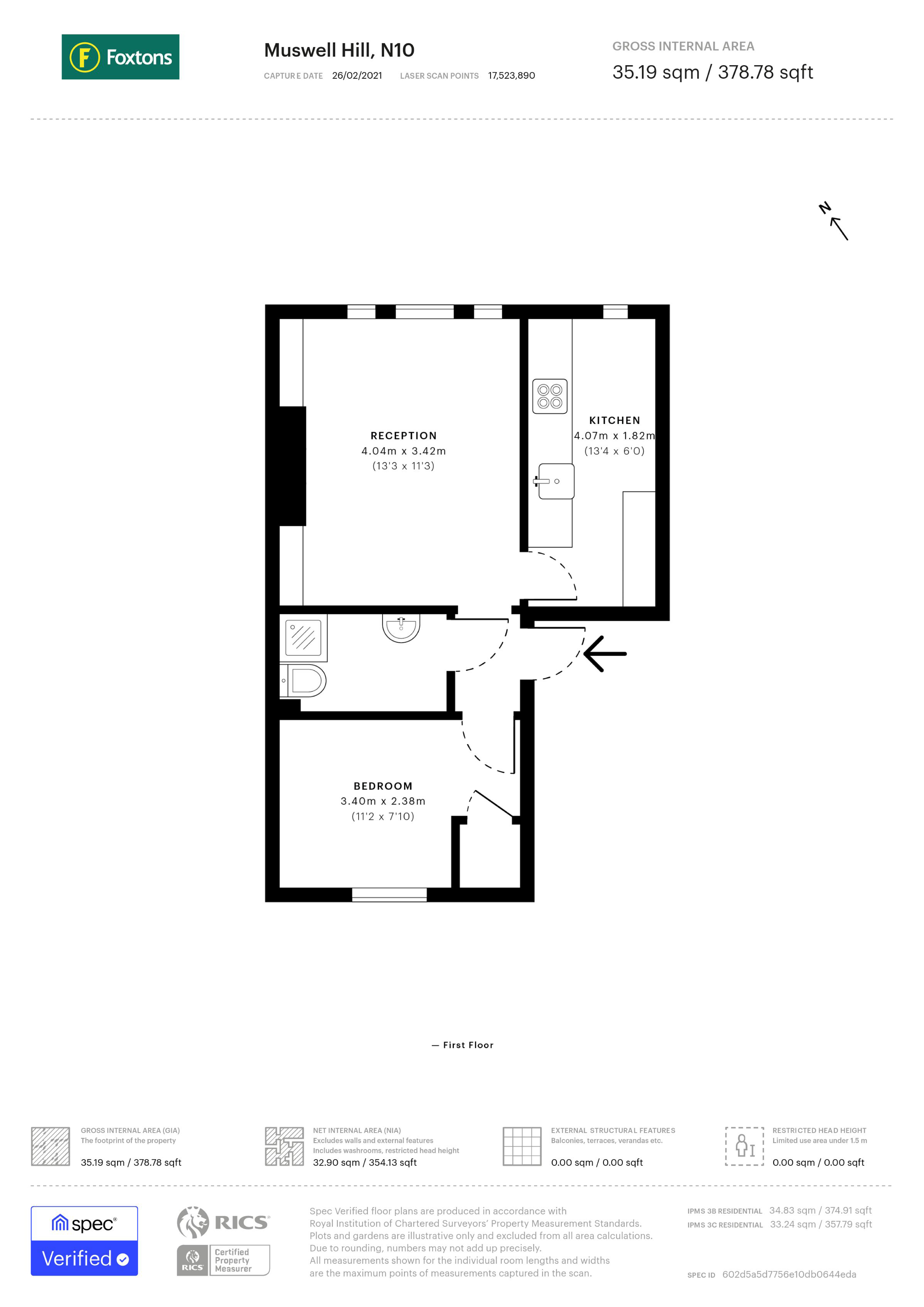 Muswell Hill, Muswell Hill, London N10, 1 bedroom flat to rent