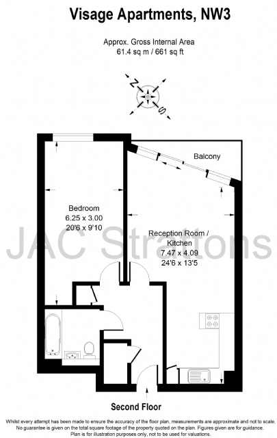 1 Bedrooms Flat to rent in Visage Apartments, Winchester Road, Swiss Cottage, London NW3