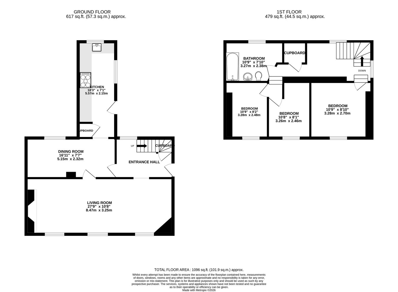 Rose Cottage, Brecon floorplan