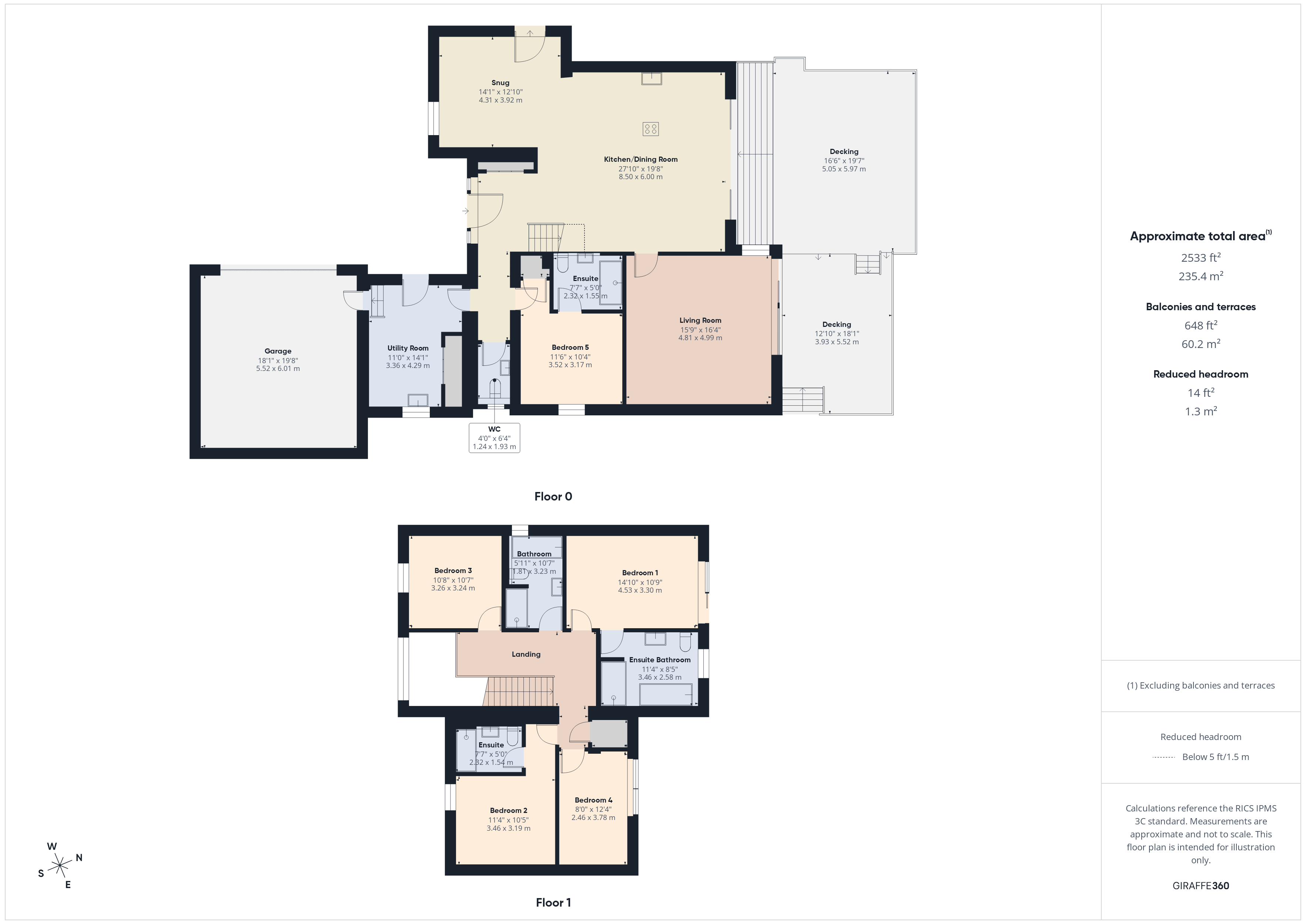 1 Orchard Rise,, Poughill, Cornwall floorplan