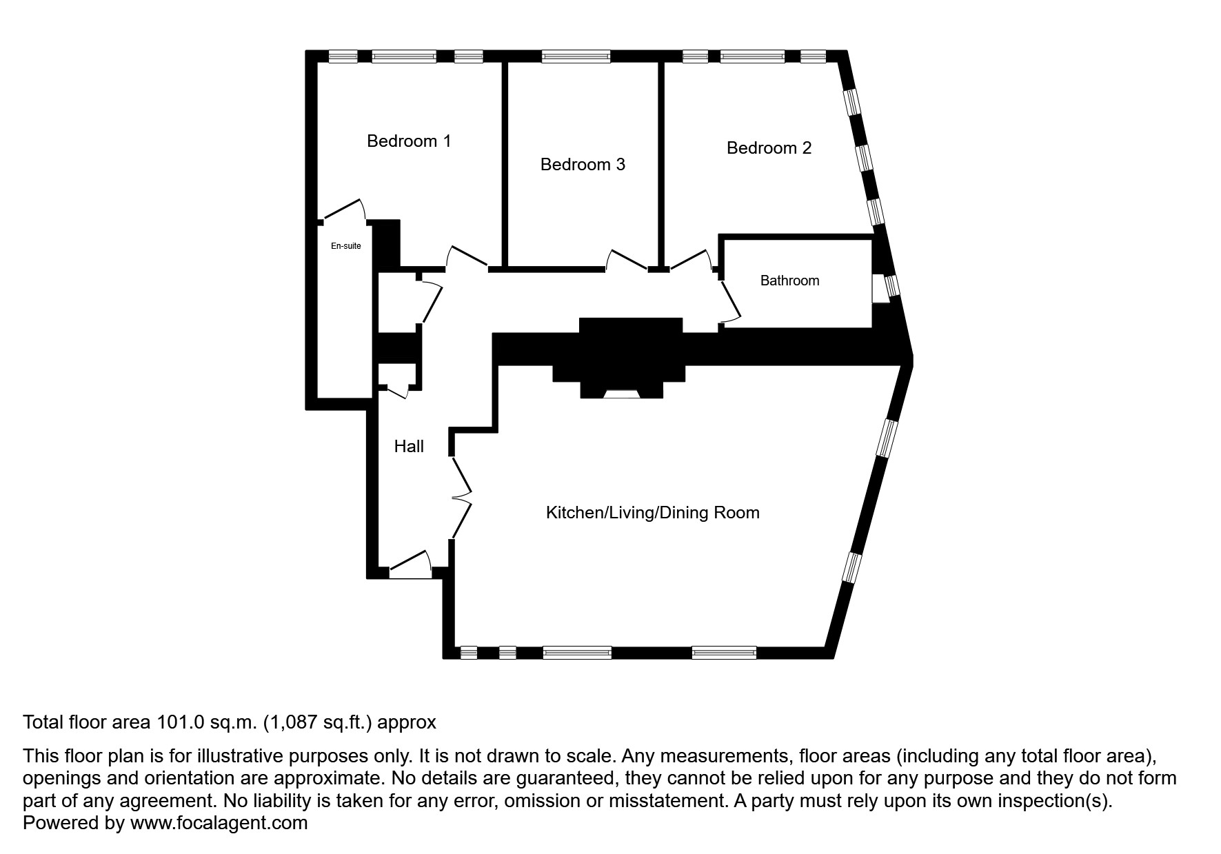 Lower Caponier, Fort Redoubt, Freshwater Bay, Freshwater Bay floorplan