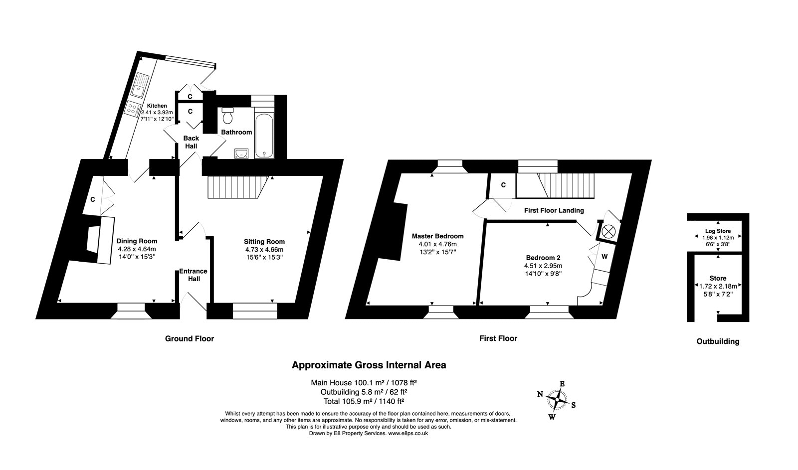 Footstool Cottage,, Meadow Lane, Burford floorplan
