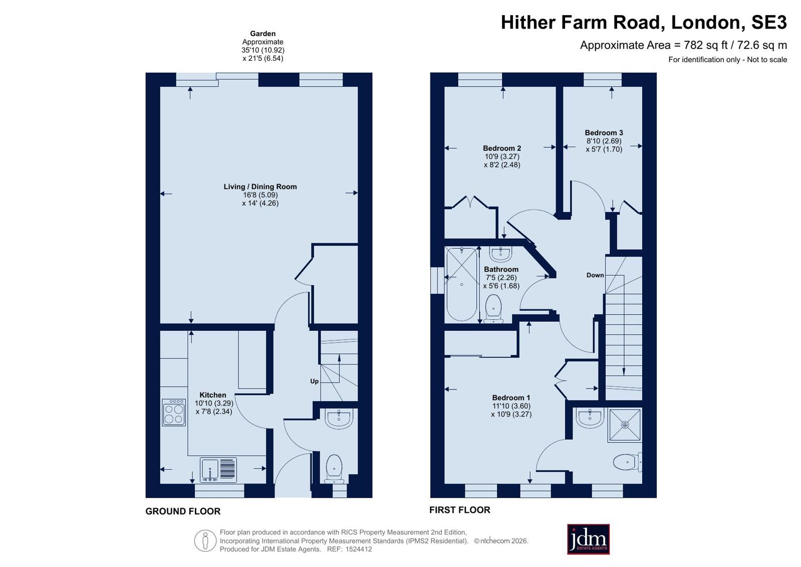 86, Hither Farm Road, London floorplan