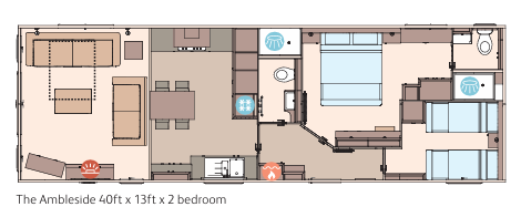 Pine View 20, Woodhall Country Park, Lincolnshire floorplan