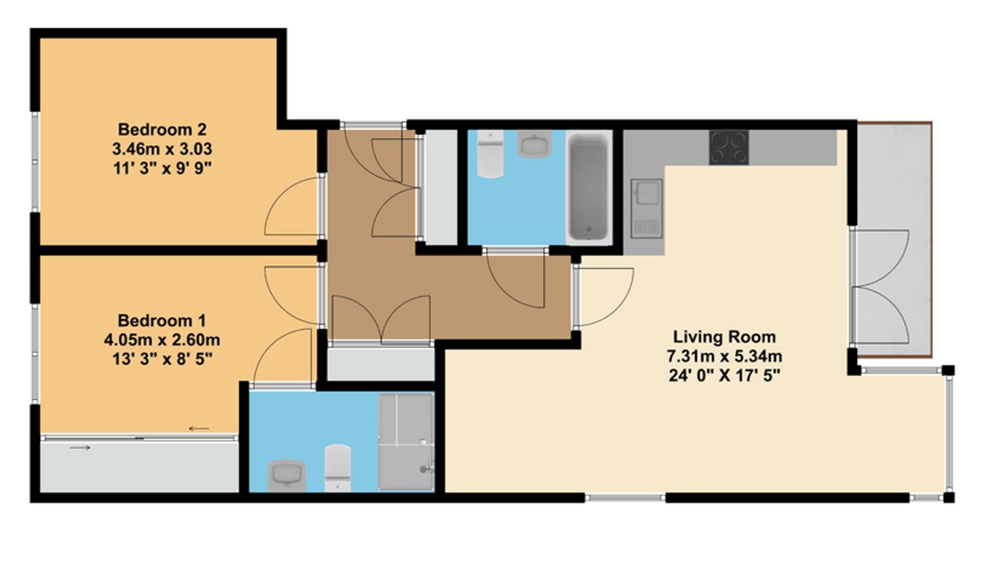 Flat 3, Champion Court, Snodland floorplan