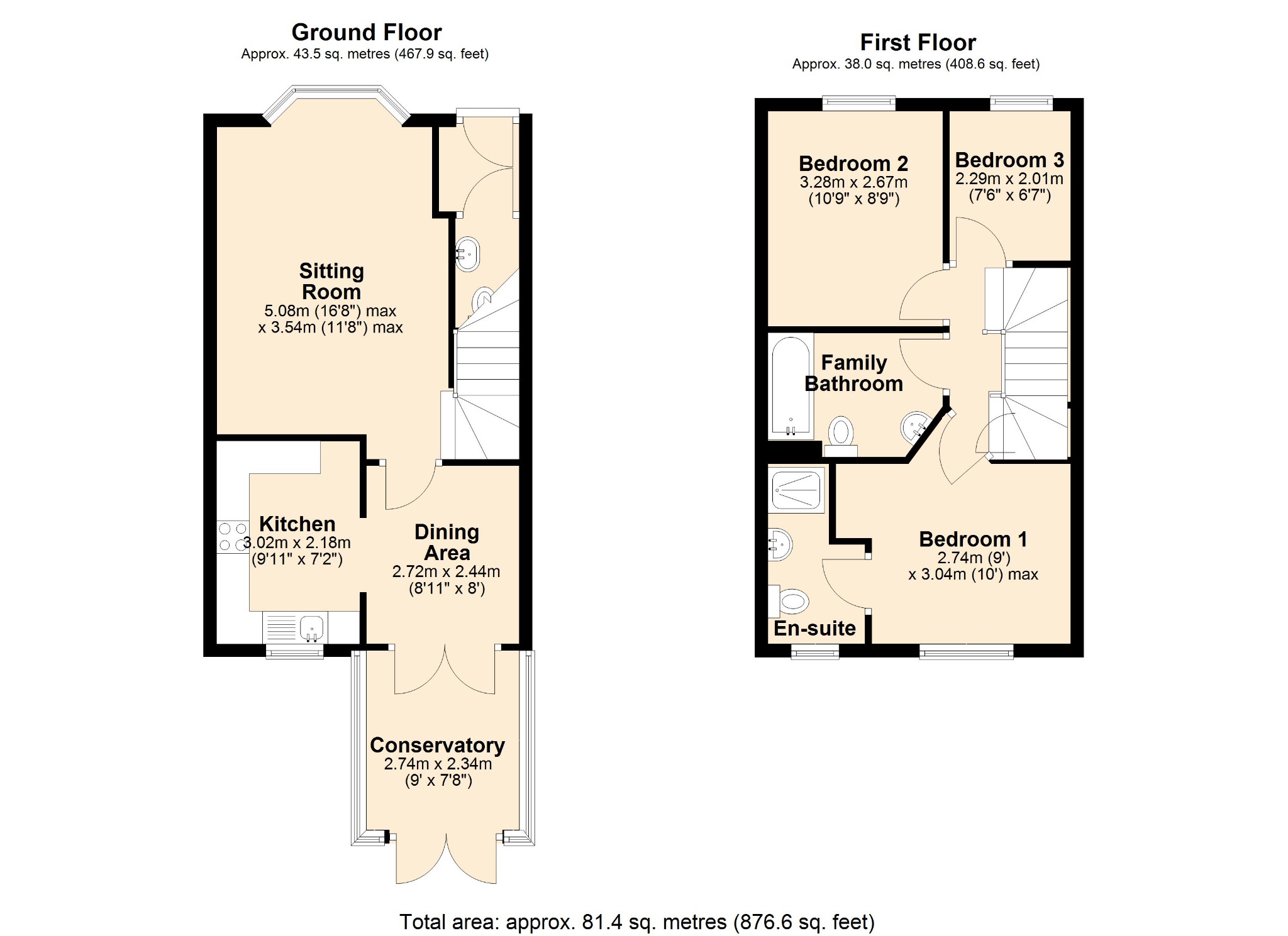 6 Bernard Gadsby Close, Ashbourne, Derbyshire floorplan