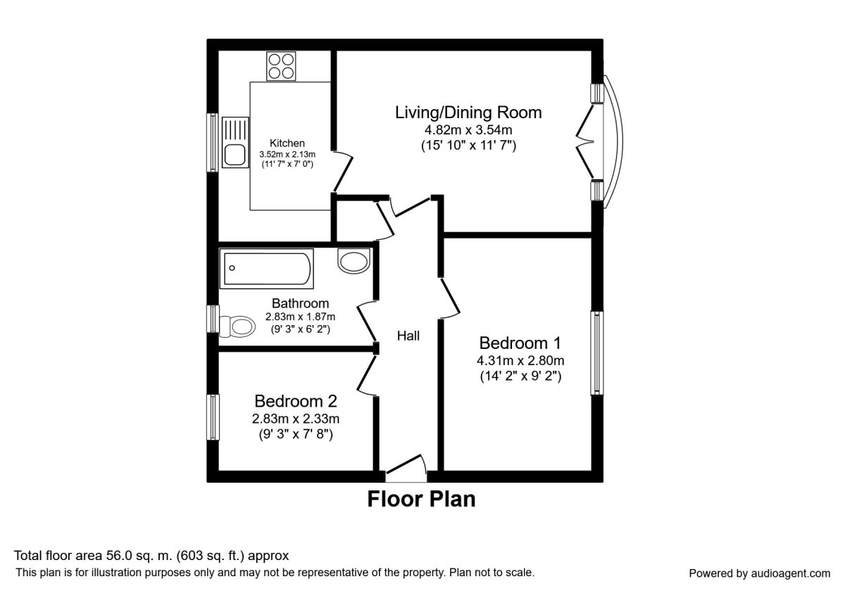 2 Bedrooms Flat to rent in Wharf Close, Manchester M1