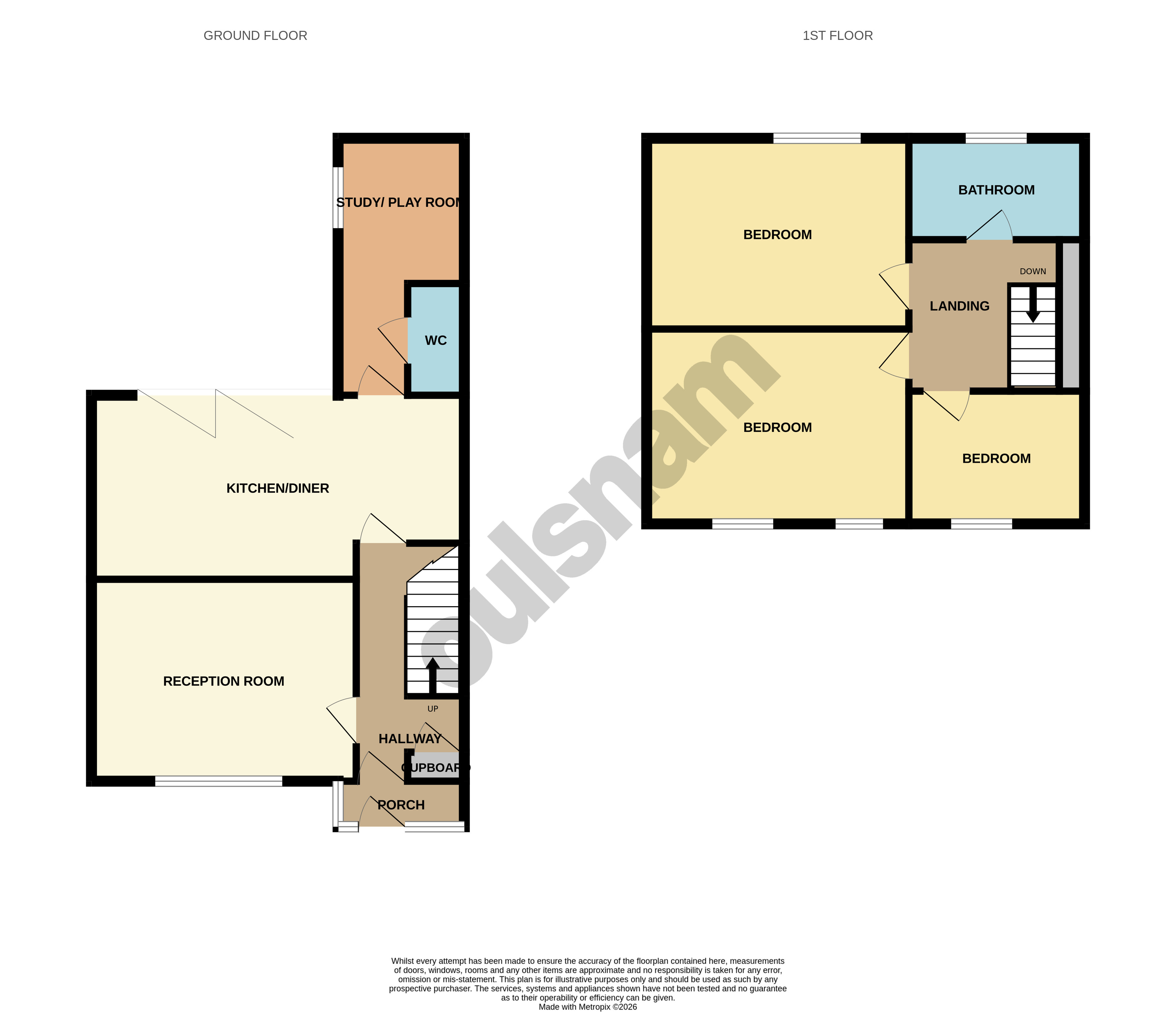 148, Brandwood Park Road, Birmingham floorplan