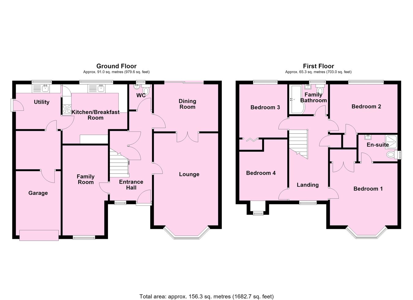 21, Foxglove Close, Leicester floorplan