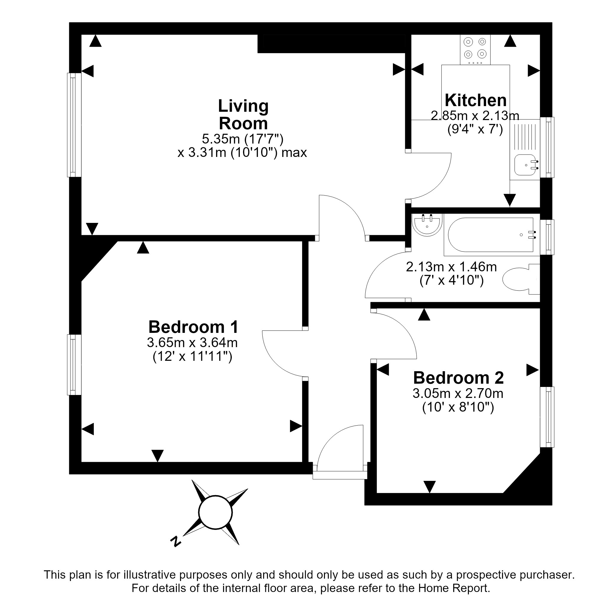 19/1, Stenhouse Place West, Stenhouse, Edinburgh floorplan